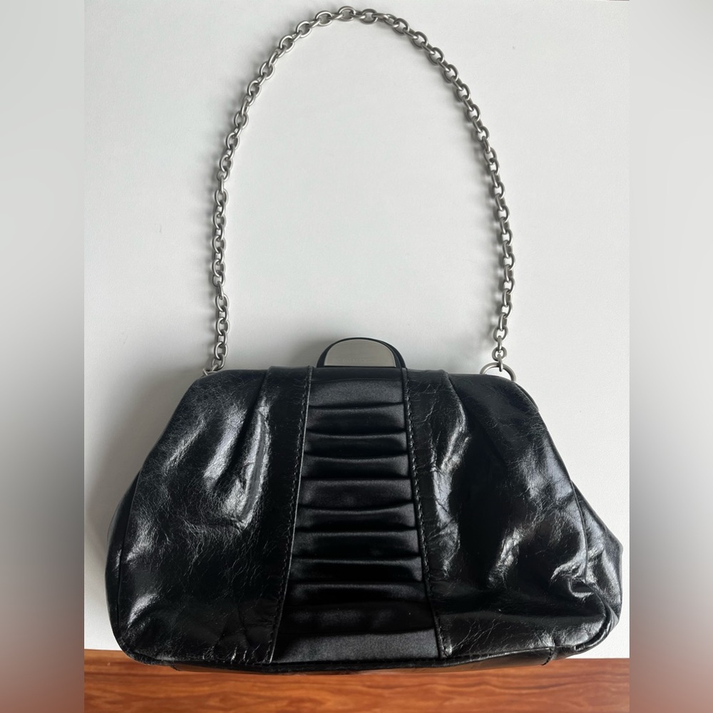 BCBG MAX AZRIA Clutch with short chain strap